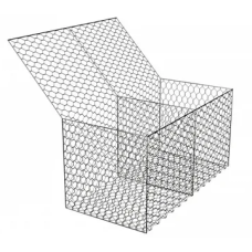 Габион двойного кручения коробчатый дорожный оцинкованный (Ц) ГСИ-К 60х80 (С60) 1,5х1х0,5х2,4 мм 0,75 м3 ГОСТ Р 52132-2003