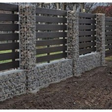 Габион столб болтовой оцинкованный (Ц) для забора 0,3х0,3х2х4х50х200 мм ГОСТ Р 58120-2018